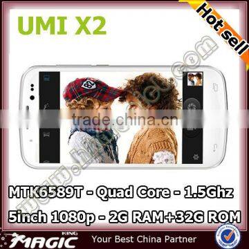 5inch Android 4.2 UMI X2 MTK6589T Quad Core 1.5Ghz 2GB+32GB Free case