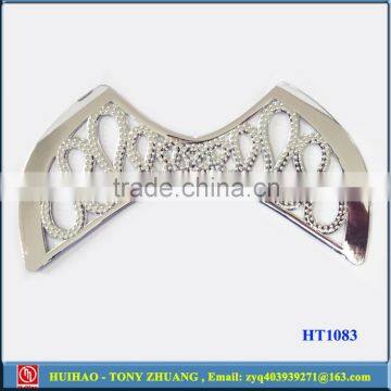 Black Color TPU Flip Flops Shoes Vamp Decorative Shoe Clips (HT1022B) photo-6