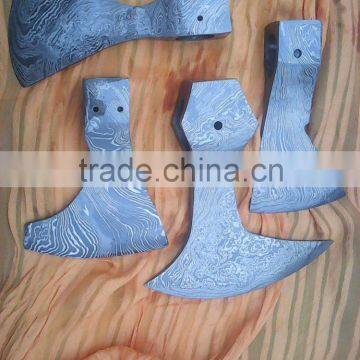 Handmade damascus axe head