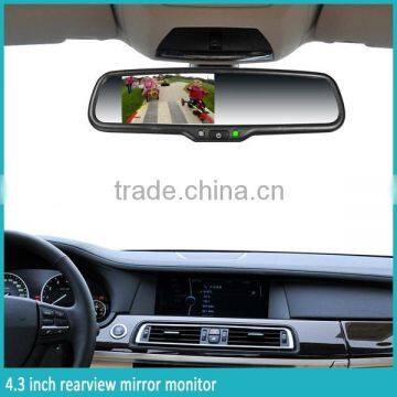 4.3 Inch Rearview Mirror Monitor With Auto-dimming , Parking Sensor Reverse Camera photo-2