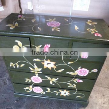 VINTAGE HAND PAINTED DRWER CHEST