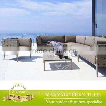 European Style outdoor furniture rope weaving Italian sofa set