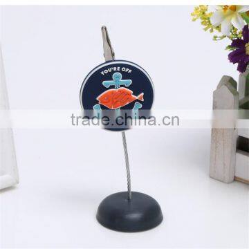 Soft pvc name card holder promotion business card memo clip