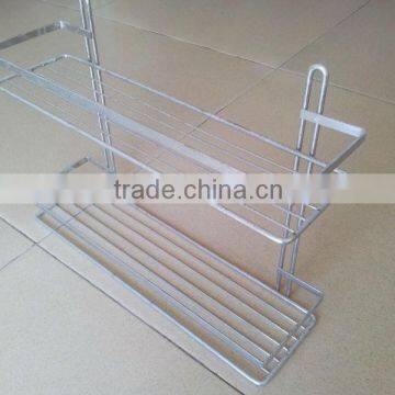 Bathroom stainless steel dual storage frame PF-E034