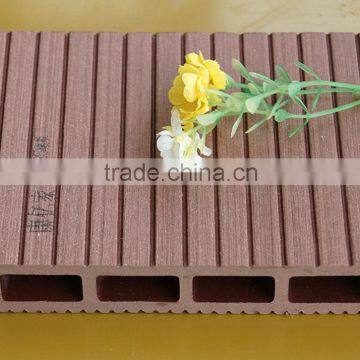 wood plastic composite 150*25mm Outdoor Decking Flooring suare hole