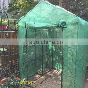 PE woven mesh fabric tarpaulin use for garden portable greenhouse cover