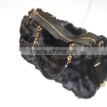 015 New trendy women's fashionable high quality fox fur bags