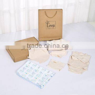 100% Cotton Nine Pieces Sets of Baby Clothing Sets Gift Box for Newborn