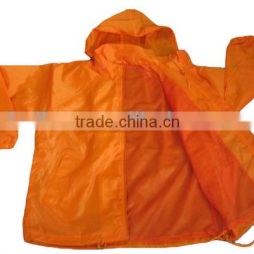 orange outdoor windbreaker jacket