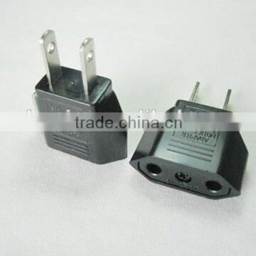 Hot sale 2016 China  Europe to Japan Korea american plug adapter and socket, 250v to 125V plug adaptor ce