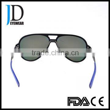 Latest Fashion Black Flat Top Girls Carbon Fiber Sunglasses