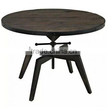 American antique round wood coffee tables