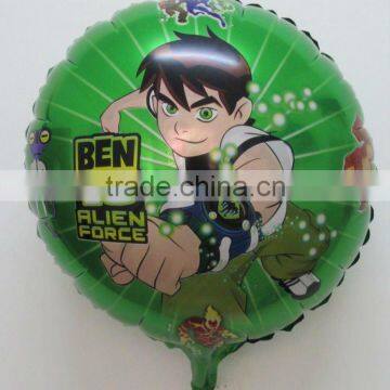 Ben 10 Party Supplies Balloons/ Character Balloons BEN 10 ALIEN FORCE 18" inch 45cm ROUND FOIL BALLOON