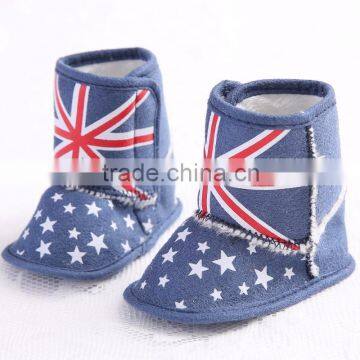 2016 new design British flag baby boots