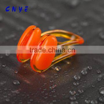 CNYE Orange color fashion swim nose clip comfortable silica gel nose clip candy color brand swim accessories NC-01