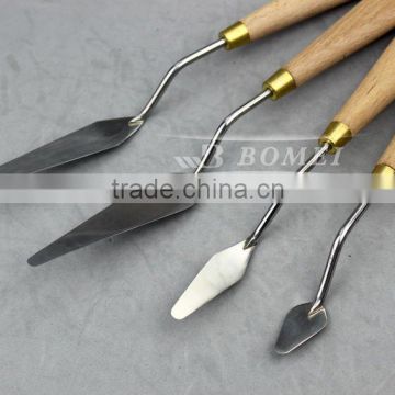 wood handle stainless steel palette painting knife