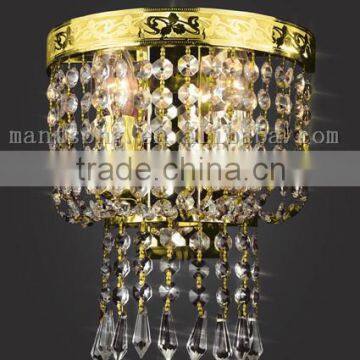 2015 hot sale bedside classic crystal wall light