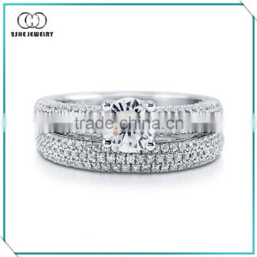 Fashion jewelry wedding pave setting