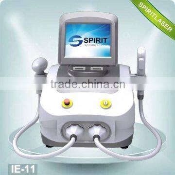 Powerful 10.4 Inch 2 in 1 IPL ND YAG Laser CPC Connector high quality e light Movable Screen