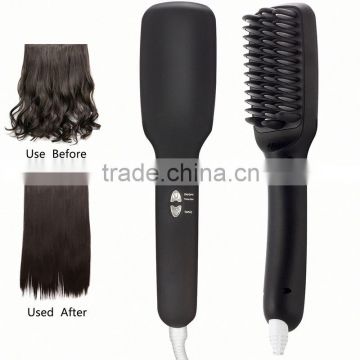 best selling OEM private label hair straightener with built in brush