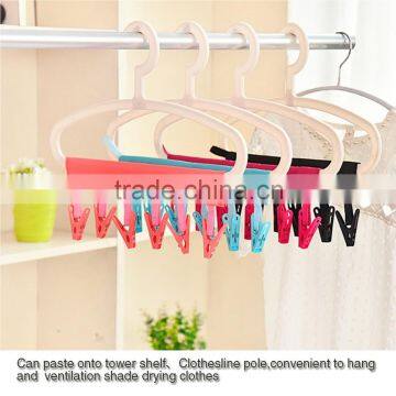 Cloth Hangers Folding Hangers Portable Pant Hangers Outdoor Camping Folding Hangers Plastic Clothing Travel Foldable Hanger photo-6