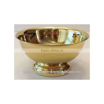 New Design 2015 gold and silver plated brass bowl for wedding gift and return gift