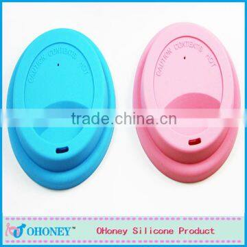 Newest fancy round silicone cup lid,smart cover ,silicone cover Dongguan