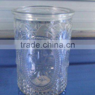 100ml clear glass candlestick