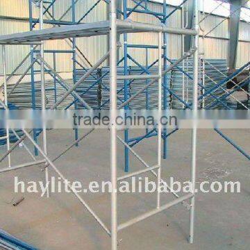 walk through scaffolding frame