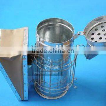 plus size beekeeping tool bee smoker/bellow smoker/smogging machine with stainless steel and leatheroid