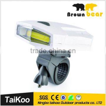 Battery powered 3W COB led bicycle front light super light bike frame