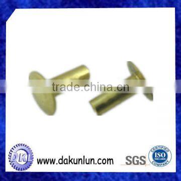 Custom Half-hollow Round Head Brass Rivet photo-2