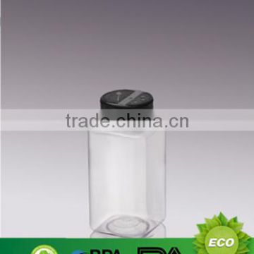 500ML spice can PP lid pet plastic spice jar