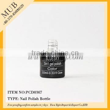 5/10/15/20ml Black empty uv gel nail polish bottle wholesale