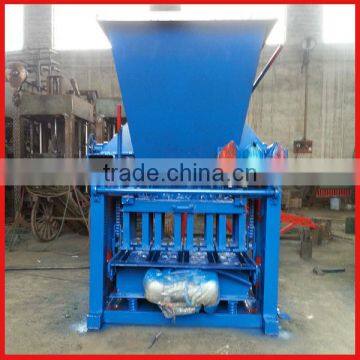 salable in africa area professional design cheap semi-automatic concrete hollow brick machine