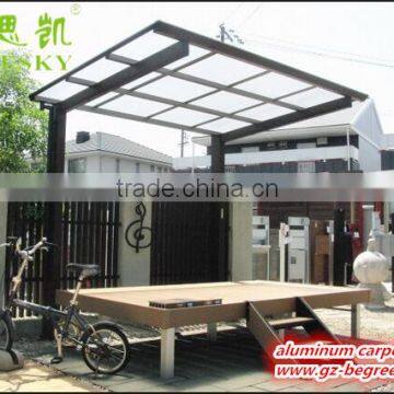 Portable Modern Aluminum Frame Polycarbonate Cantilever Carport Outdoor Car Port photo-4