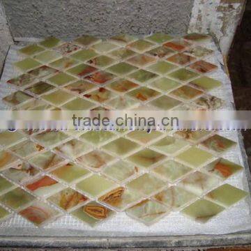 Handemade Good Price GREEN ONYX MOSAIC TILES COLLECTIONS