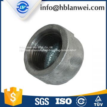 301 cap malleable iron pipe fittings