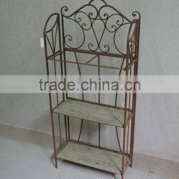 2015 New Design Antirust 3-tier Wooden Folding Shelf photo-2