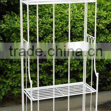 Wrought iron vintage folding shelf