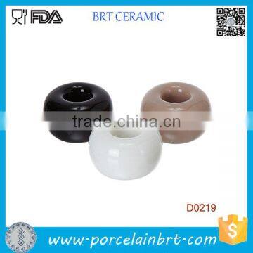 New Round Single Ceramic Toothbrush Holder