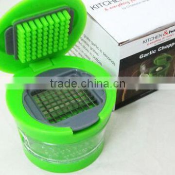 cy283 Mini Multifunction 2 Stainless Steel Blades Garlic Press Chopper Mincer