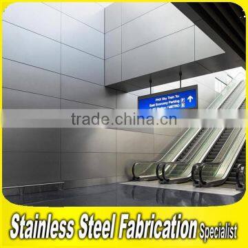 PVD Color Coating Stainless Steel Sheet Exterior Metal Wall Covering photo-2