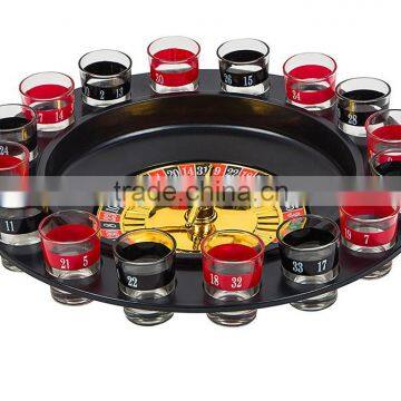 2017 Hot Selling 16 Shot Glass Roulette Drinking Game Set, Party Funny 32" Russian Roulette Drinking Game Glass Set photo-2