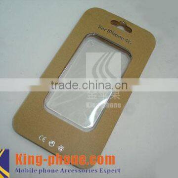 Kraft paper packing boxes with display plastic tray for phone case, gift paper boxes