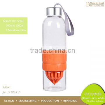 Wholesale Custom Glass Fruit Lemon Juice Bottle