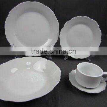 20 pcs white porcelain dinner set