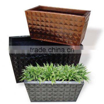 High Quality Best Selling Eco Friendly Rectangular Zinc Flower Vase From Viet Nam