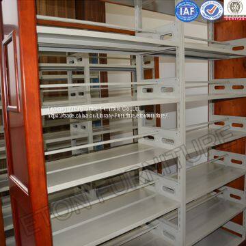 Library Double Sided Bookcase Furniture Metal Multi-layer Book Shelf photo-4