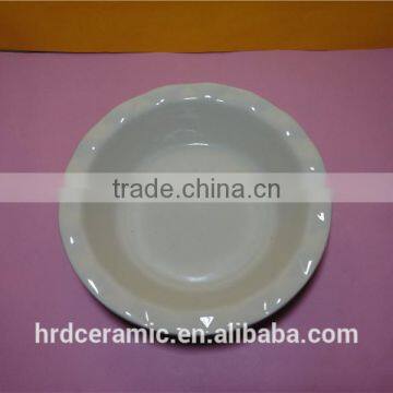 High Quality Wholesale Red Ceramic Plate Round Pie Plate photo-3